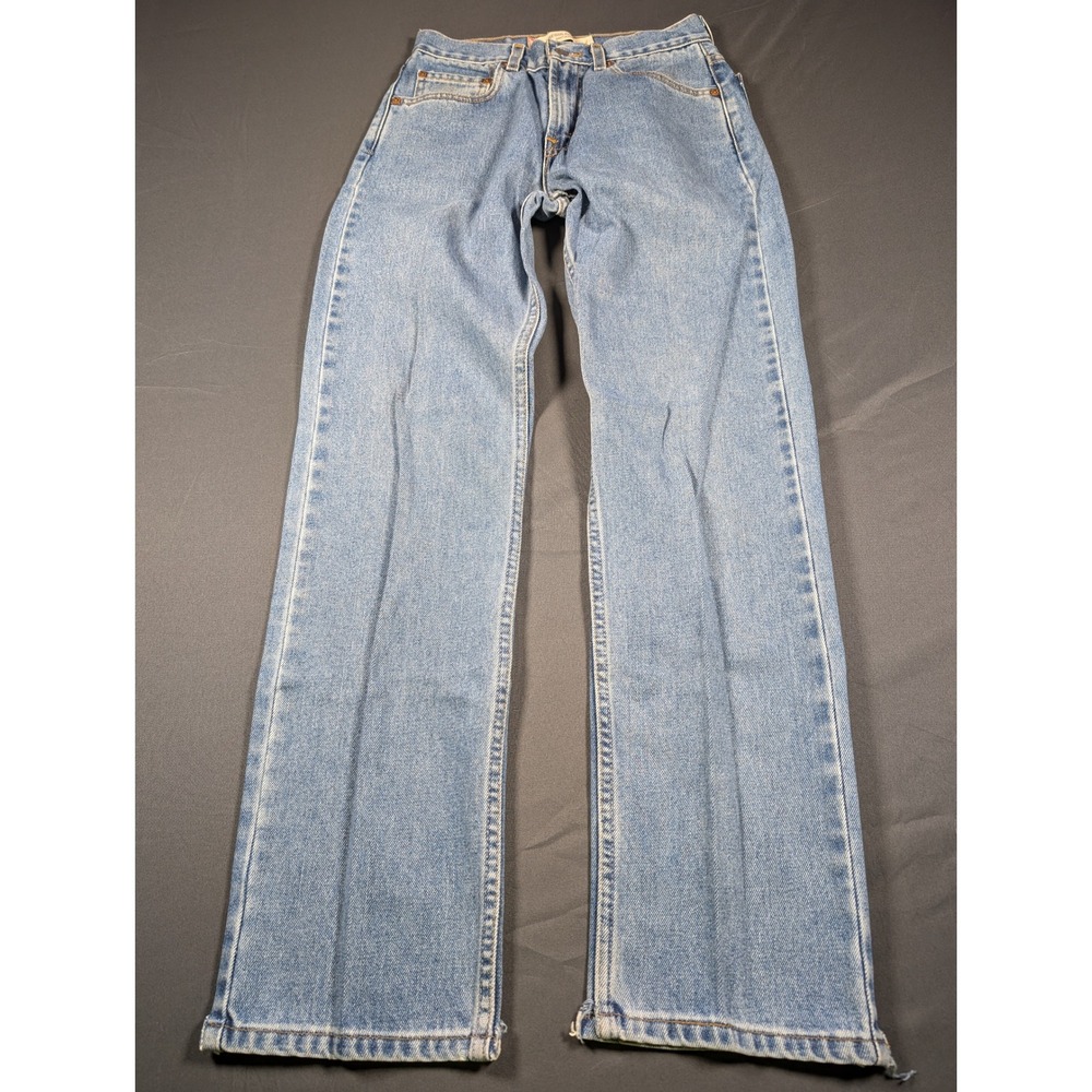 Levis 505 Regular Fit Jeans Mens 28x32 Light Wash Blue Straight Leg 505-0216